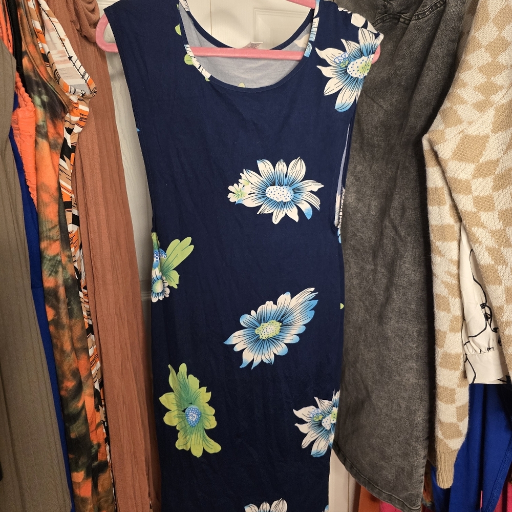 Floral Navy Dress